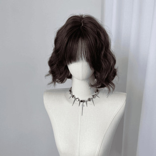 Xuchang Wig Women's Short Hair Wool Roll Daily Cyber Celebrous Natural Hair Egg Roll Wig Full Head Cover