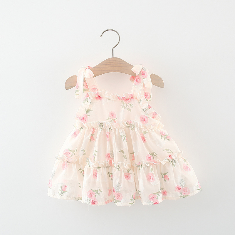 Pastoral Flower Chiffon Girls Dresses display picture 1