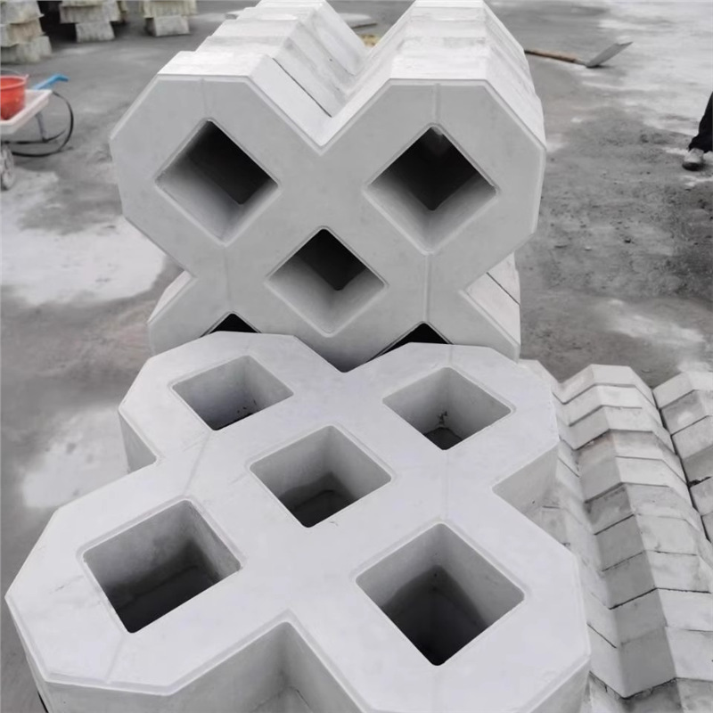 江苏无锡井字砖八字砖井字草坪砖面包砖井字形植草砖 绿化砖停车