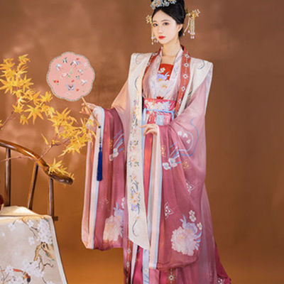 Tang Dynasty Hanfu Fairy dress for women  hanfu female mandarin Song Ming Han Dynasty princess performance gown waist Ru skirt China summer wind