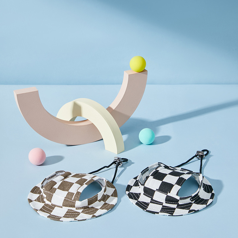 Mascota lindo sombrero perro gato protección solar sombra expuesta orejas cabeza accesorios con sombrero gatito venta lindo vestido sombrero