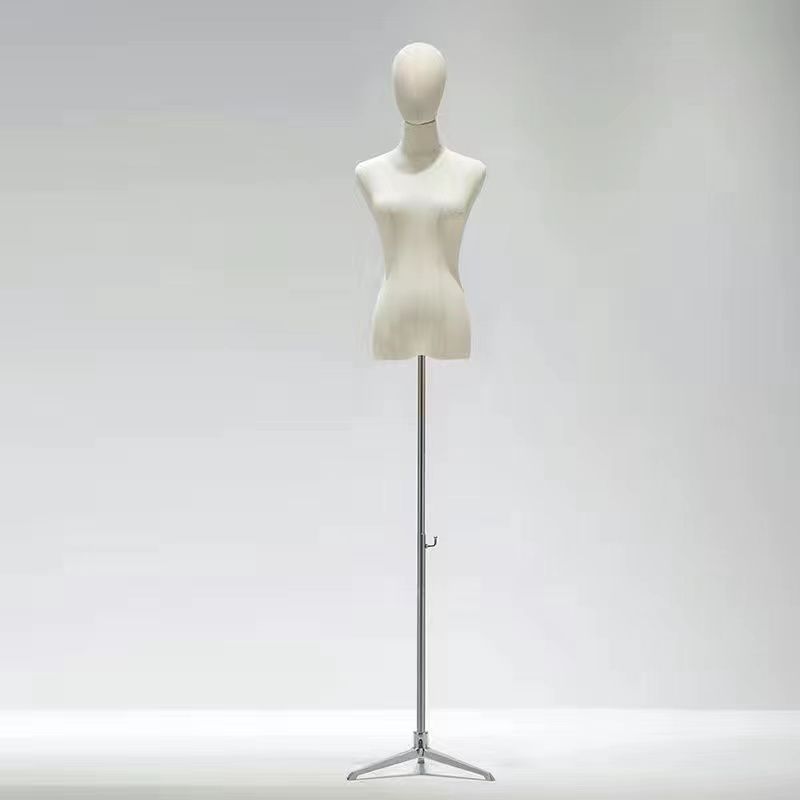 Modelo de accesorios tienda de ropa de mujer cuerpo completo modelo estante de ropa de mujer estante de muñeca de medio cuerpo humano estante de exhibición de ventana
