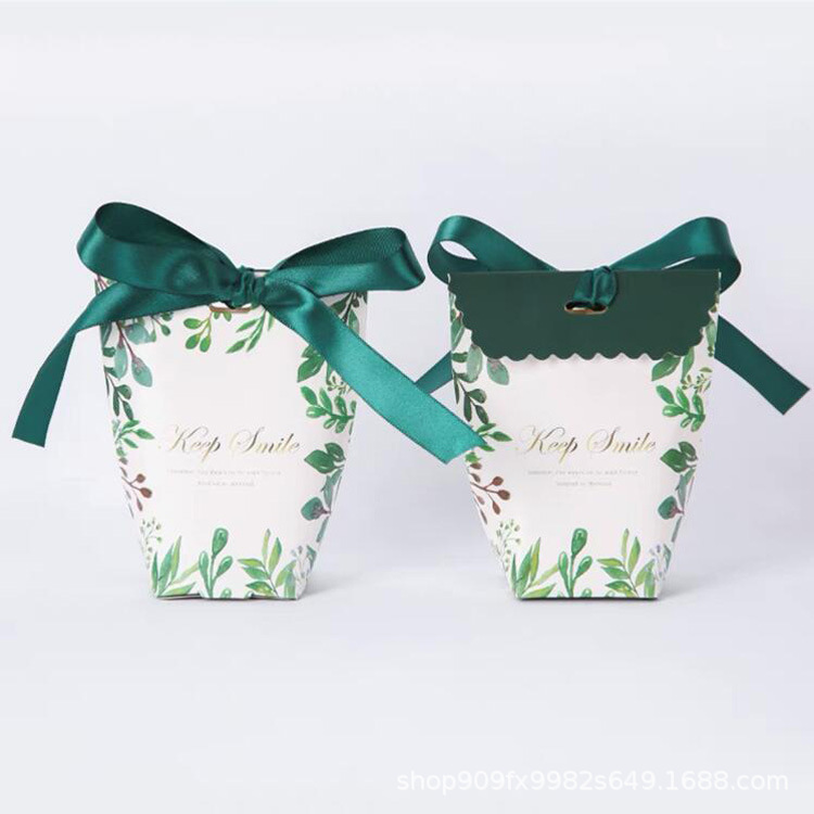 Tiktok mismo estilo caja de dulces estilo occidental nueva caja de dulces creativa bolsa de regalo de boda bolsa de regalo de mano bolsa de papel