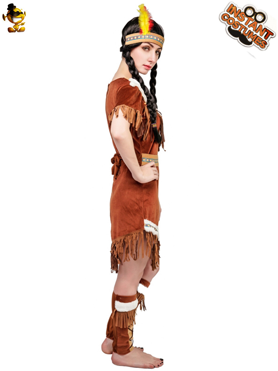Mujeres adultas de Halloween Indio étnico traje la etapa ropa fiesta Cosplay las mujeres image 4