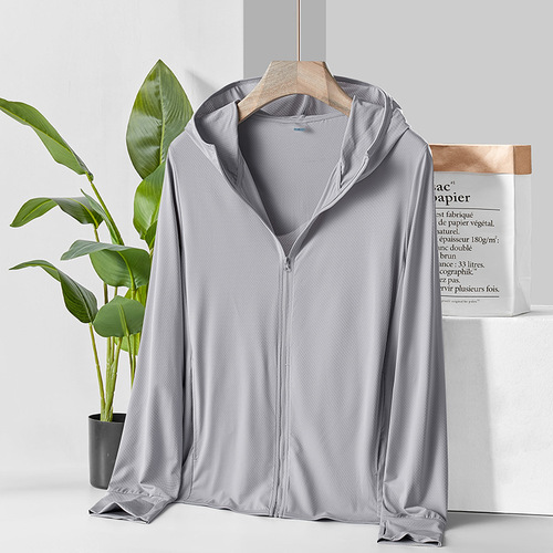 Japan UYI library sun protection clothing for women YKK zipper anti-UV knitted ice silk breathable outdoor sports sun protection clothing for men