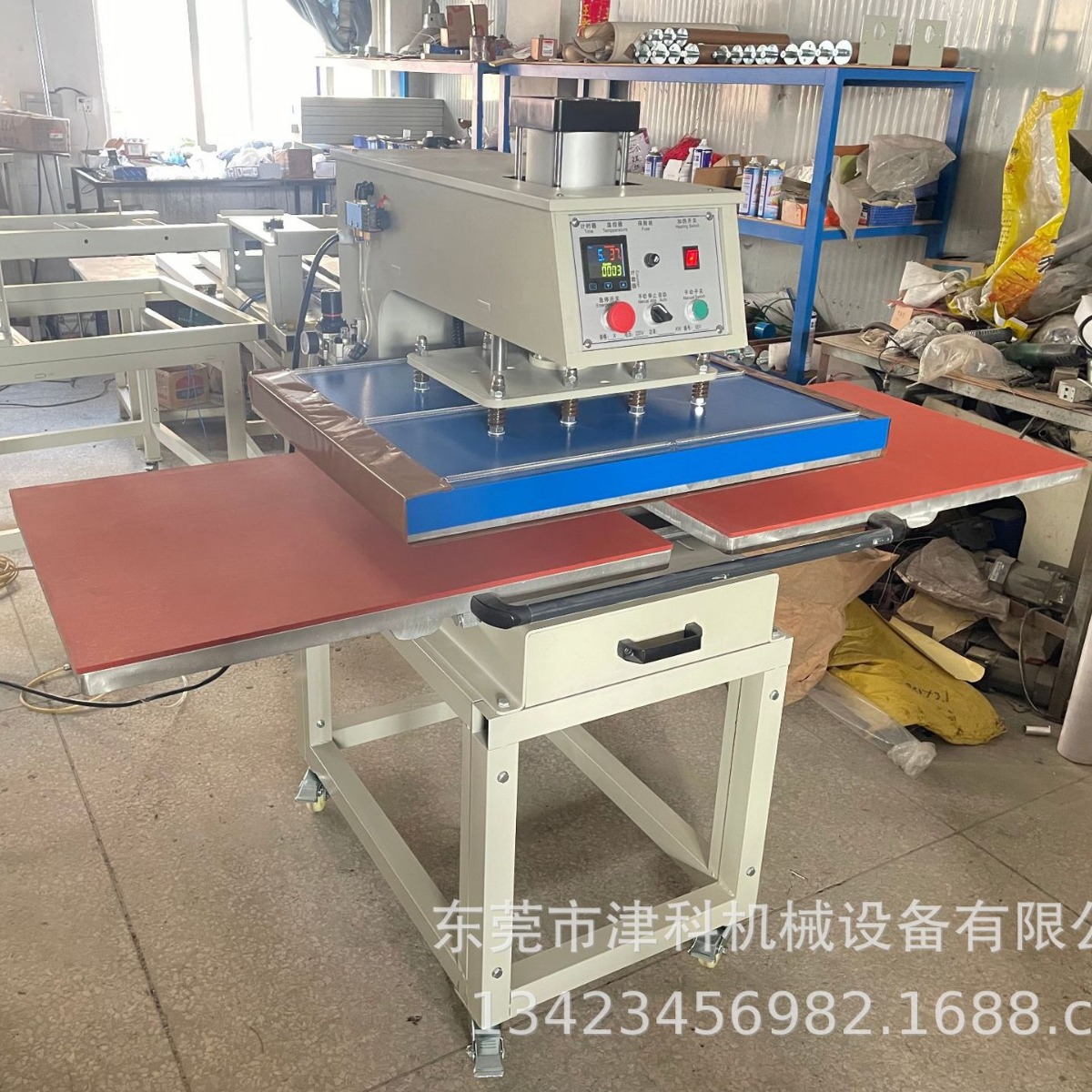 东莞工厂厂家直销双工位烫画机 气动烫压机60*80cm 压烫机