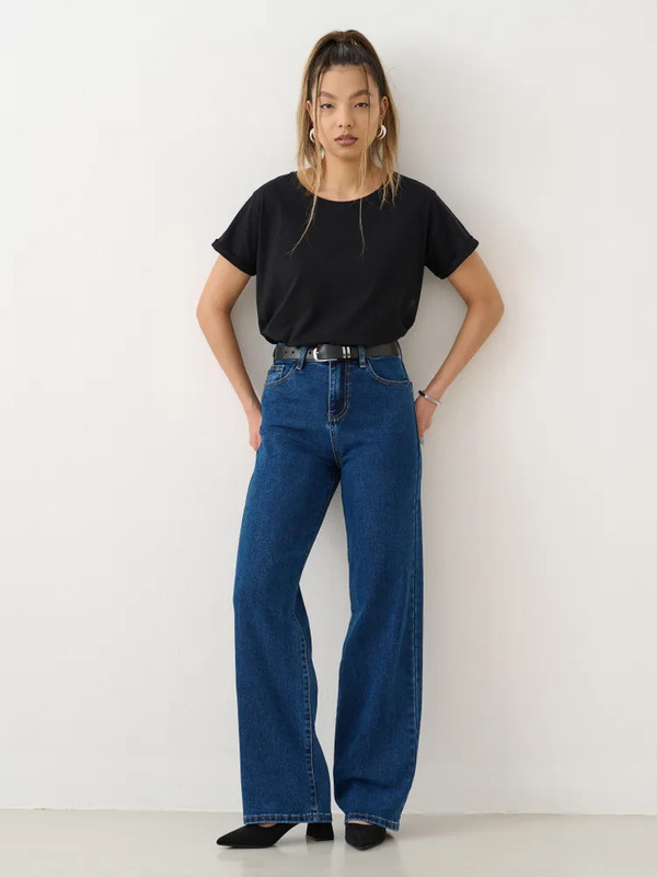 俄罗斯服装外贸牛仔裤女2025新款直筒裤女装跨境OZON/WB一件代发|undefined