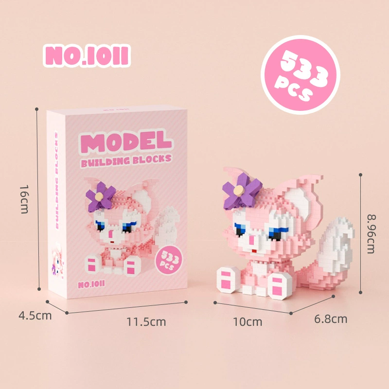 Mini Bricks Cartoon Constructor Set, Sanrio-style Characters, Multiple Models (188–626 pcs)