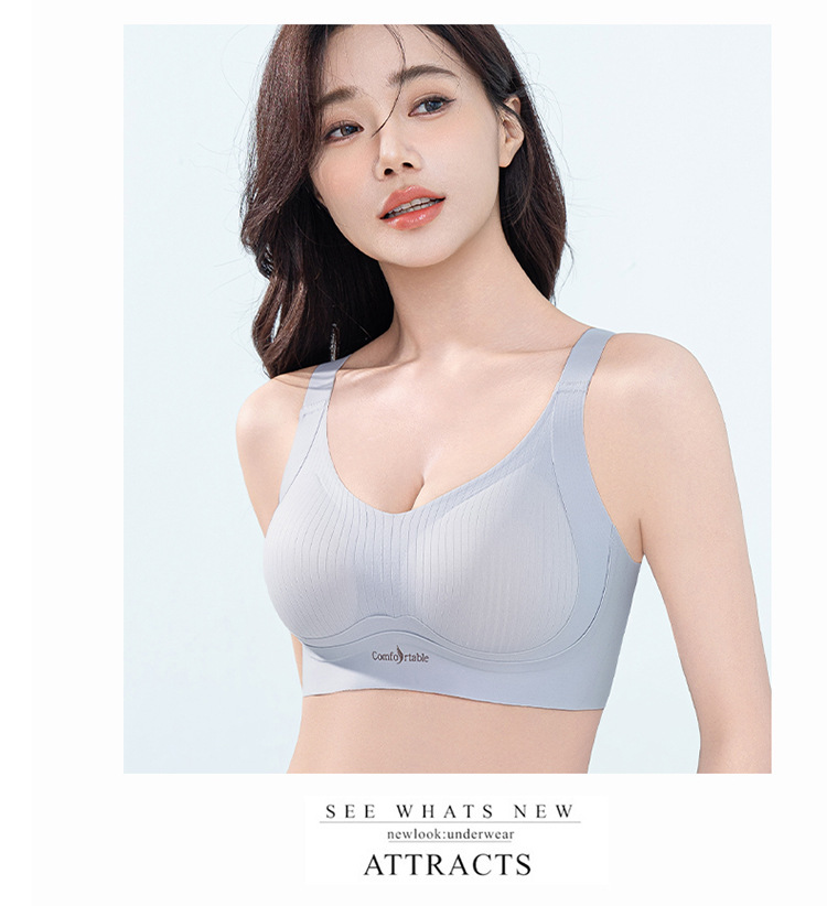 Venta directa de fábrica comercio electrónico transfronterizo Sudeste de Asia Vietnam Tailandia damas sin costuras sujetador de recogida lateral cómodo