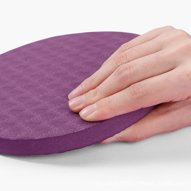 Almohadilla de soporte auxiliar de yoga redonda fácil de llevar almohadilla de protección de equilibrio deportivo pequeño un par de estera de yoga antideslizante