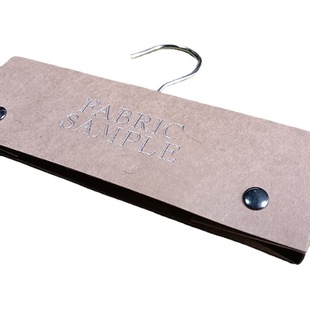 15mm spine integrated art paper metal fabric hanging card curtain fabric real sample hanging hook elevator spot