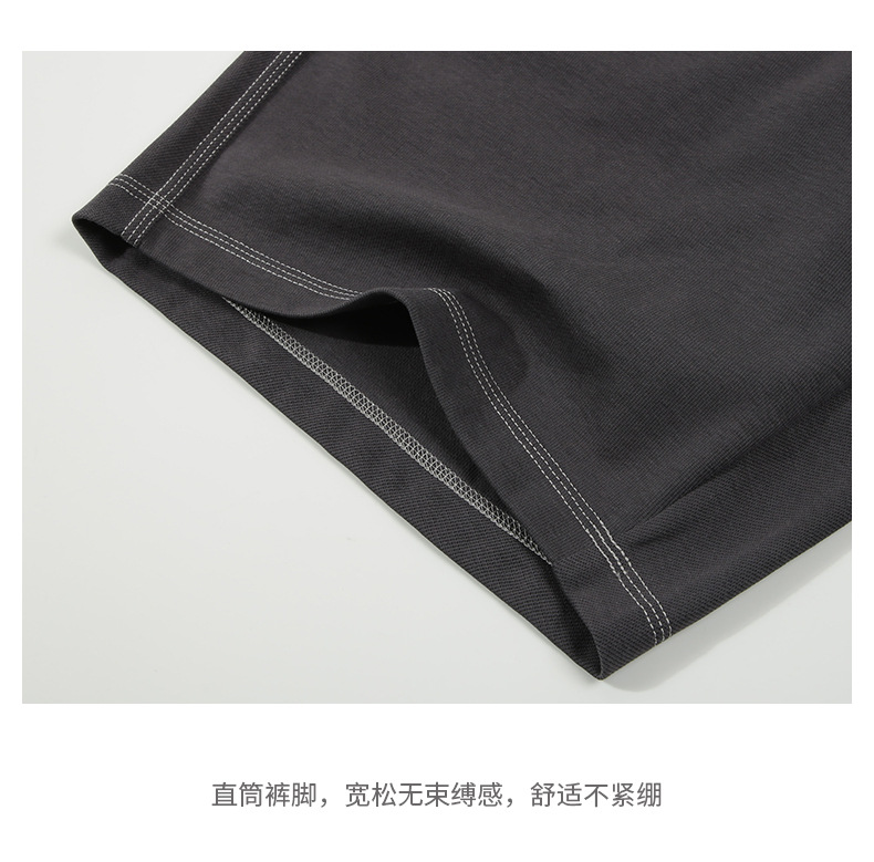 夏季新款双面斜纹棉日系复古运动五分短裤卫裤 (14).jpg