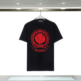 巴尔曼BALMAIN印花圆领短袖t恤亚马逊女装上衣T