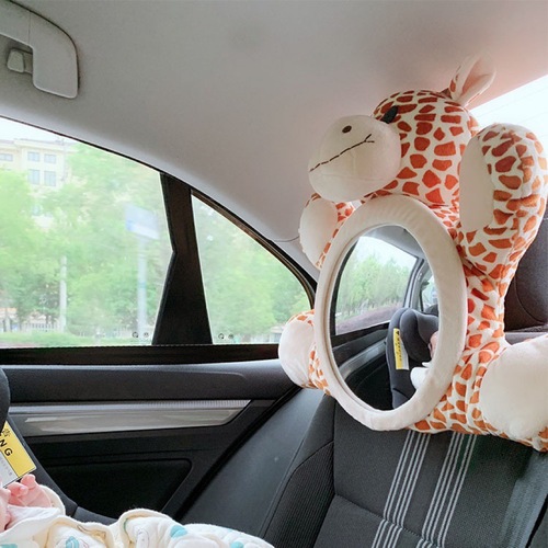 Korean ins baby viewing mirror, child safety seat viewing mirror, car reflective rearview mirror hanging decoration