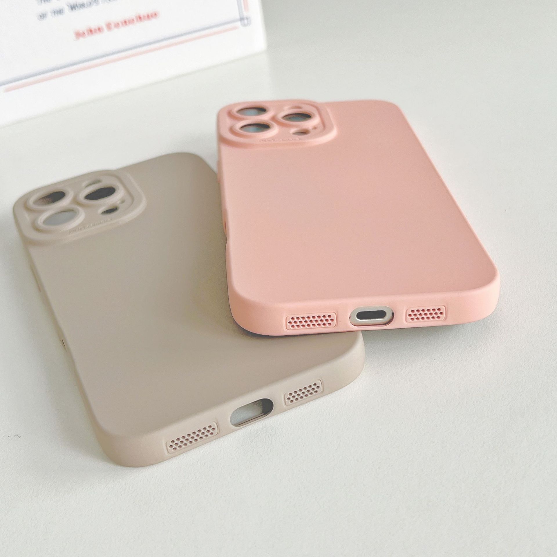 55g Weight iPhone Applicable Brands Phone Cases Classification tpu Material Solid Color Pattern Simple Style Style Tpu Solid Color Simple Style Phone Cases Phone Accessories 24
