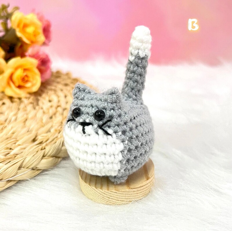 クロスボーダー新品Handmade Mini Crochet Cute Kittenミニかぎ針かわいい子猫|undefined