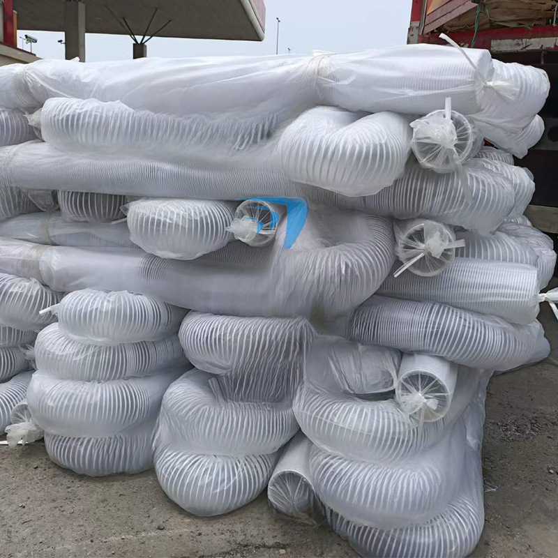 Tubo de acero PVC resistente al viento manguera telescópica tubería de aspiración de polvo tubería de madera máquina de tallado tubería de eliminación de polvo tubo corrugado