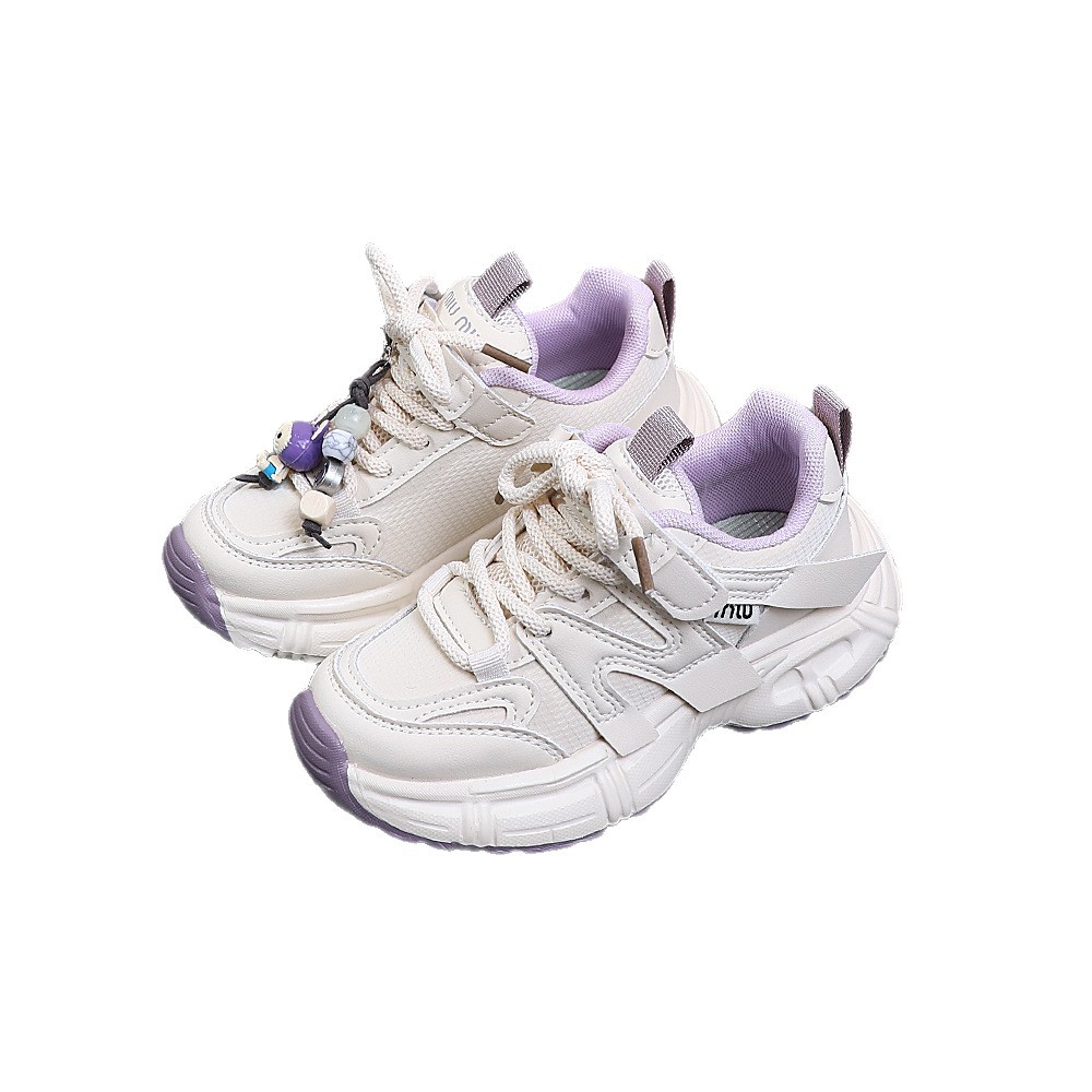 Zapatos deportivos de moda para niños zapatos de carreras diarios versátiles zapatos blancos de primavera nuevos zapatos de moda para papá 5344