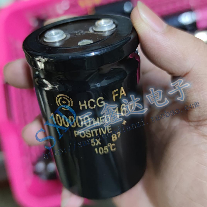 16V100000UF  100000UF16V螺丝脚汽车整流器大电解电容50x105