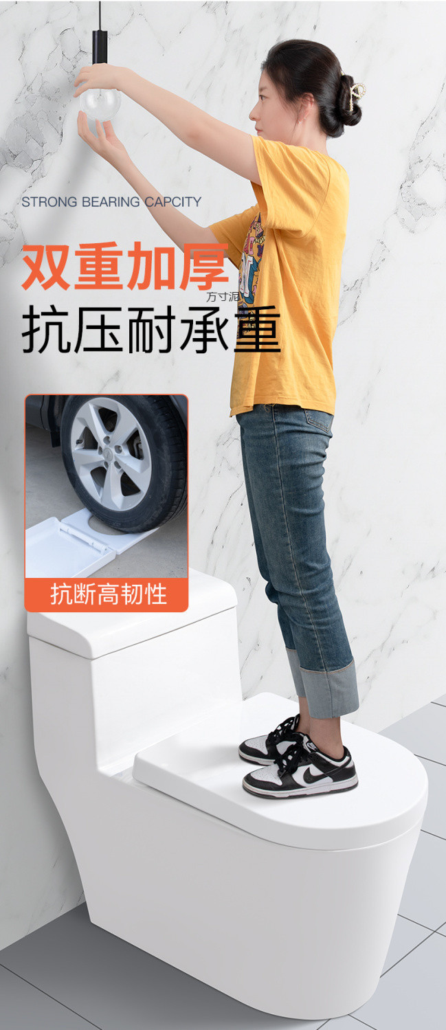 Universal toilet seat cover, thickened household slow-lowering pressure-resistant old-fashioned durable toilet seat, toilet accessories Application Scenario