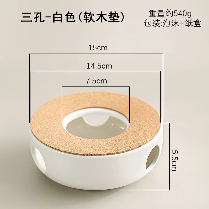 Calentador de Té de Cerámica para Vela para Ceremonia del Té