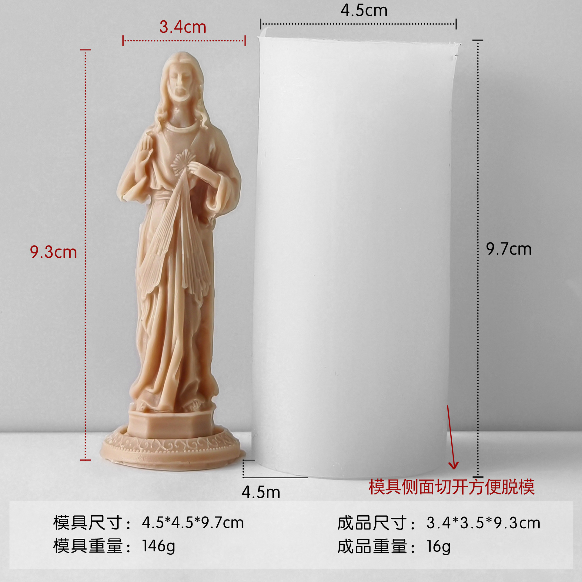 INS estilo europeo retrato de escultura molde de banano molde DIY expansión de perfumes adornos de banda magnética molde de goteo de goma