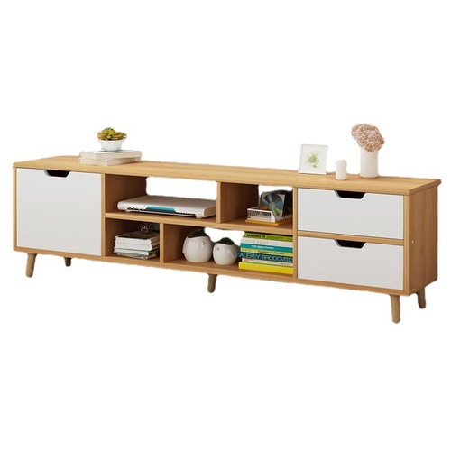 Nordic TV cabinet modern simple coffee table bedroom living room small apartment solid wood legs simple TV cabinet table