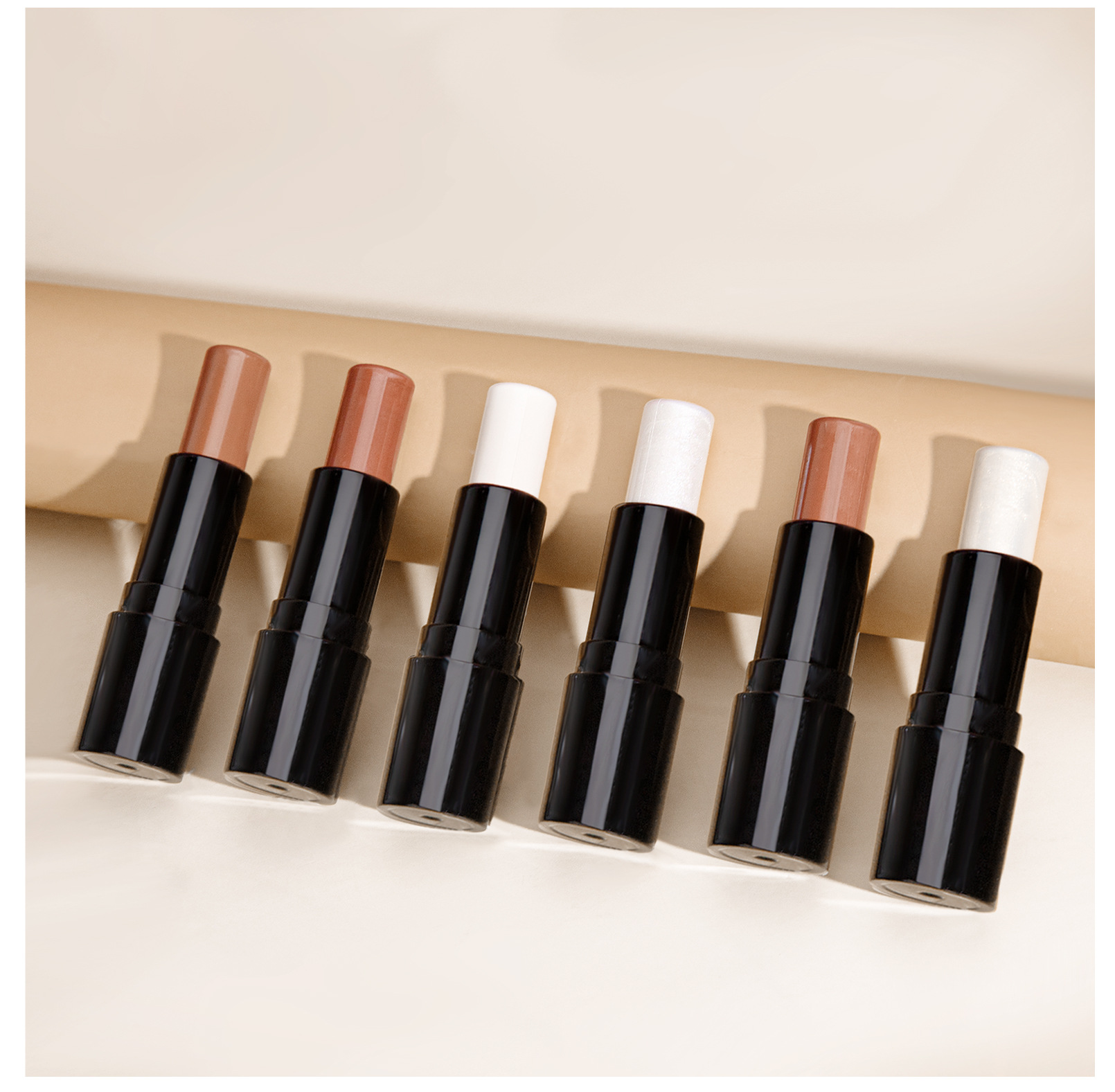 HelloKiss Double-headed Highlighter Contouring Stick, pearlescent three-dimensional, naturally brightening and modifying facial shadows, cross-border makeup undefined