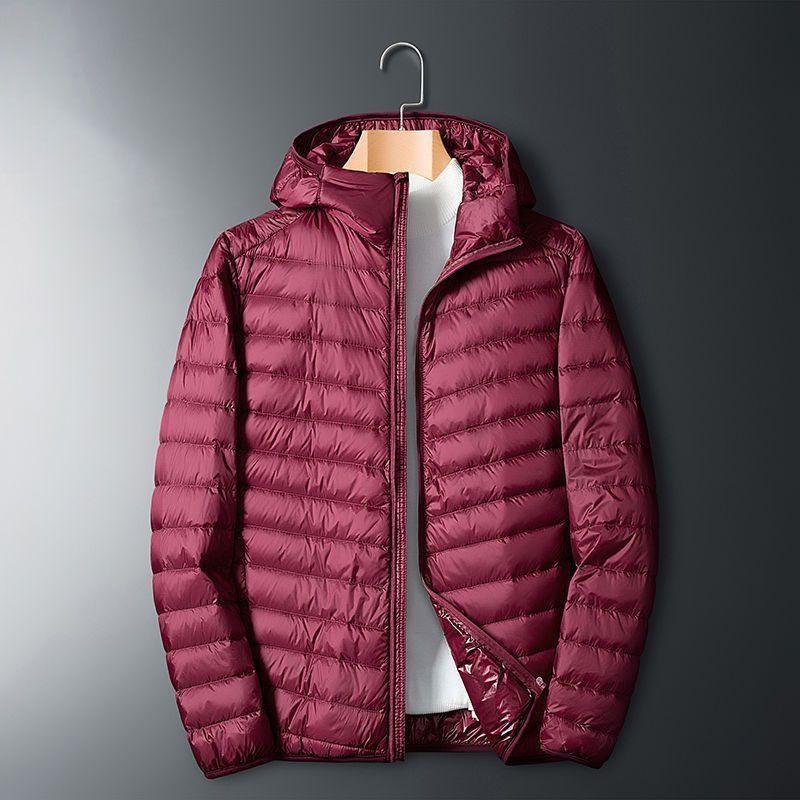 Chaqueta de algodón de terciopelo ligero para hombres de calidad Chaqueta deportiva cálida de moda de otoño e invierno de gran tamaño con cuello alto corto para hombres