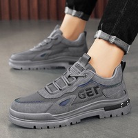 Low cost workwear shoes, men's Martin shoes, men's spring 2024 new casual men's shoes, breathable mesh, trendy shoes for men