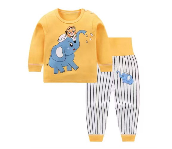 2023 nueva ropa para niños traje de ropa interior para niños coreanos ropa de otoño para niños pequeños y medianos pantalones largos pijamas para bebés ropa para el hogar