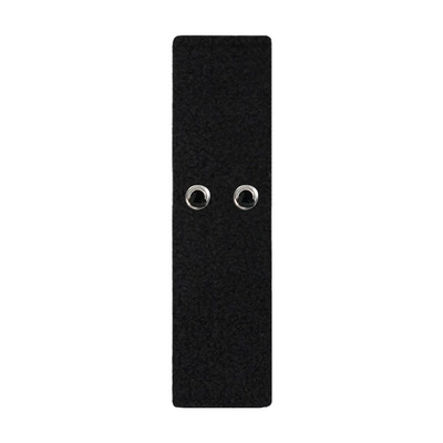 Seat belt shoulder pad with Hole DIY Removable Doll - sheep-wool-black-belt-hole