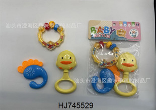 Factory Straight Hair Baby Educational Toy Rattle for Boys and Girls (pack of Three) Gift Toys with logo Printing