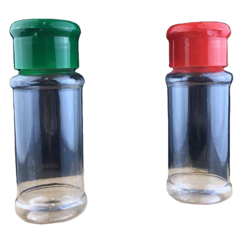 Утолщенная пластиковая бутылка 100 мл, бутылка для посыпания, бутылка для специй, дозирующая бутылка, бутылка для порошка, ПЭТ-бутылка