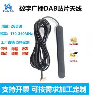 Radio Antenna Ant Car Dab Digital Hidden Patch Active Amplification Fm High Gain Antenna External