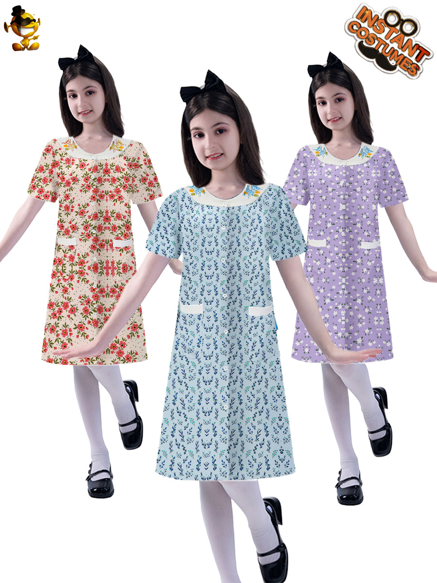 Disfraces de Halloween para niños y adultos, vestido floral, disfraces para fiestas COS, disfraces para actuaciones en escenario, venta transfronteriza en Amazon