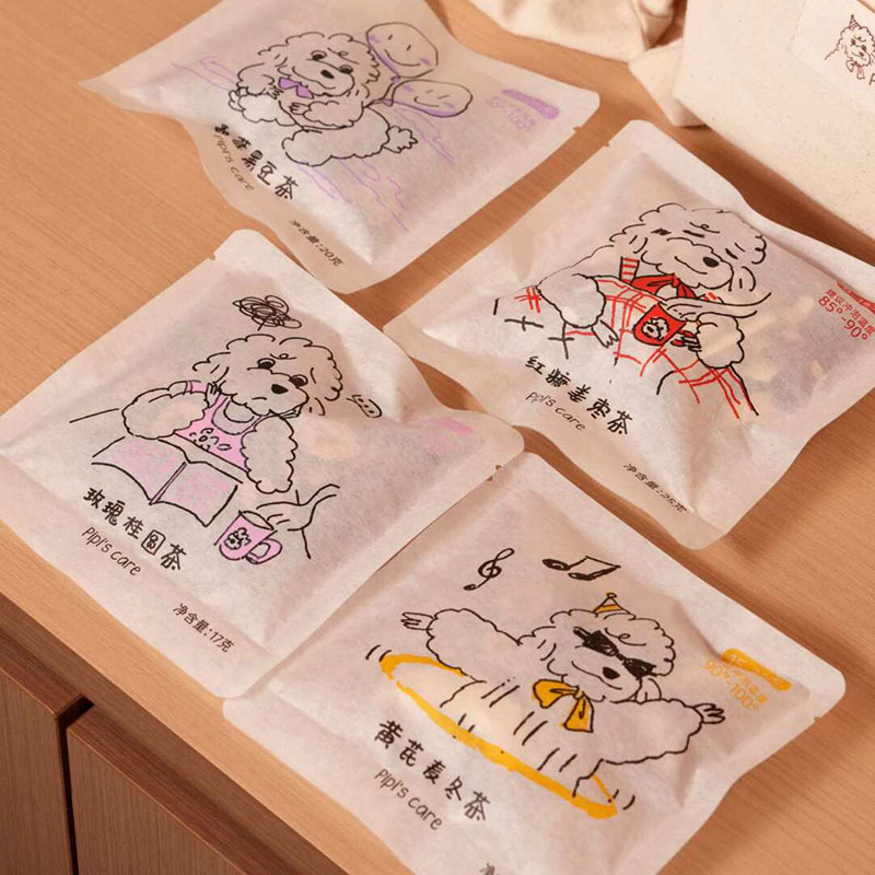 千里一杯同款棉纸花果茶包装袋