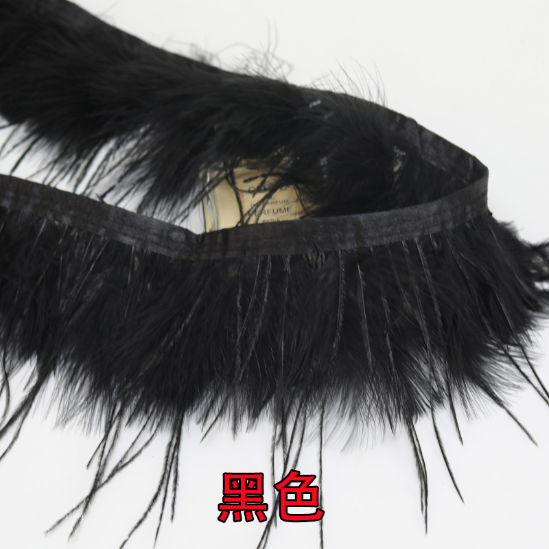 Plumas negras al por mayor diy materiales hechos a mano bolsas accesorios accesorios para niños jardín de infantes creativo curso de arte