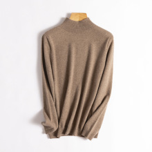 【100%Cashmere】100山羊绒衫半高领毛衣打底针织衫秋冬保暖上衣