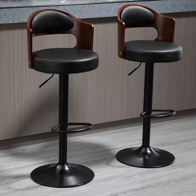 Bar Chair Modern Minimalist Bar Cashier High Stool Home Backrest Chair Rotating Lift American Bar Stool