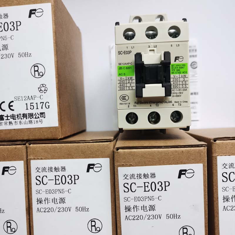 全新常熟富士交流接触器SC-E03P替代SC-E03原装SC-E03PN5-C 220V