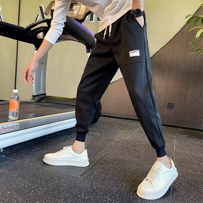 Jarní a podzimní ležérní úzká sportovní tunika Harun, módní všestranné zkrácené kalhoty - tisknutelný Tiktok Face Sheet_voghion.com