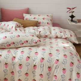 四件套床单清新小花园系列2025年新款ins风简约