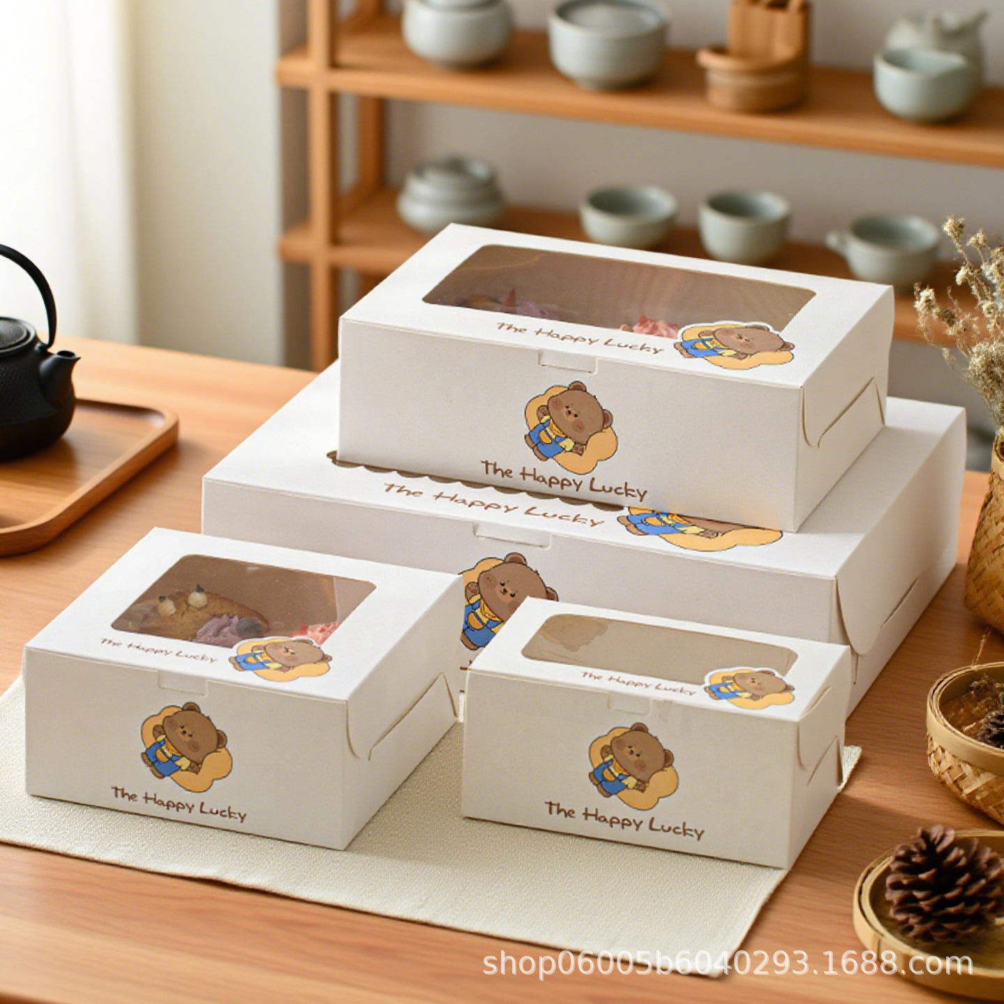 Caja de embalaje de cupcake, pastel de cupcake, postre horneado, muffin, ventana transparente, 2 / 4 / 6 / 12, caja de embalaje