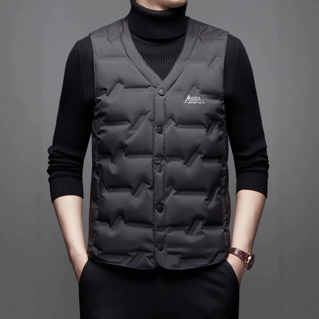 2025 новый мужской пуховый жилет осенью и зимой