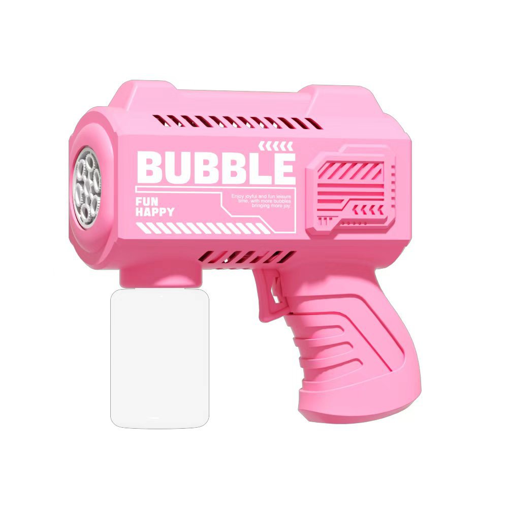 Red famosa nueva máquina automática de soplado de burbujas pato amarillo niño pistola de burbujas de mano no fugas juguetes de luz eléctrica