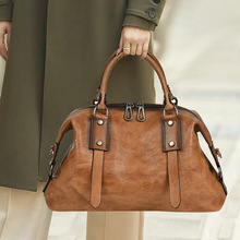 手工真皮女包复古做旧欧美风单肩包头层树膏时尚百搭斜挎手提包