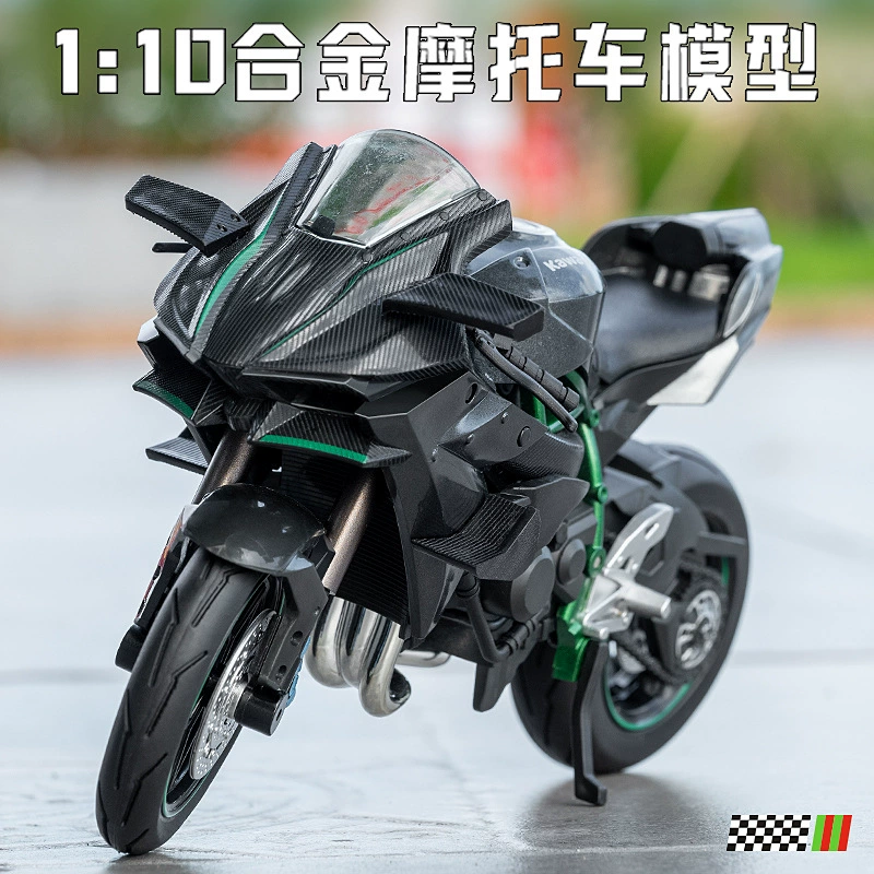 ( торг), Kawasaki, мотоцикл, модель автомобиля, реалистичный сплав автомобиль, игрушка, масштаб 1:10