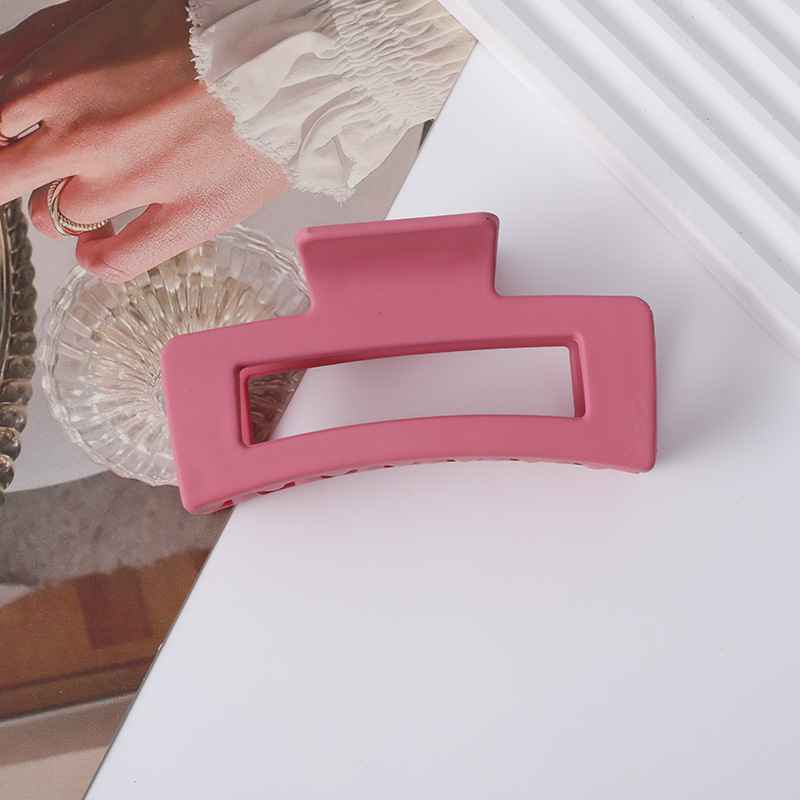 Agarre de pelo helado transfronterizo color de caramelo Cabeza trasera simple clip de pelo grande clip de tiburón de baño updo accesorios para el cabello al por mayor