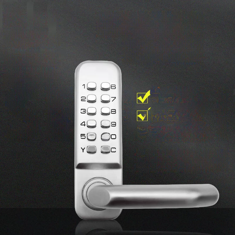 乐朗 Hardware second -generation digital button mechanical password lock courtyard rental house special digital password lock